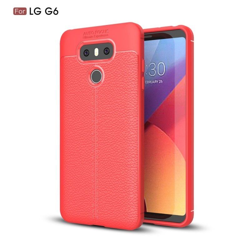 Kryt Lg G6 Litchi S Dvojitým Koženým Efektem