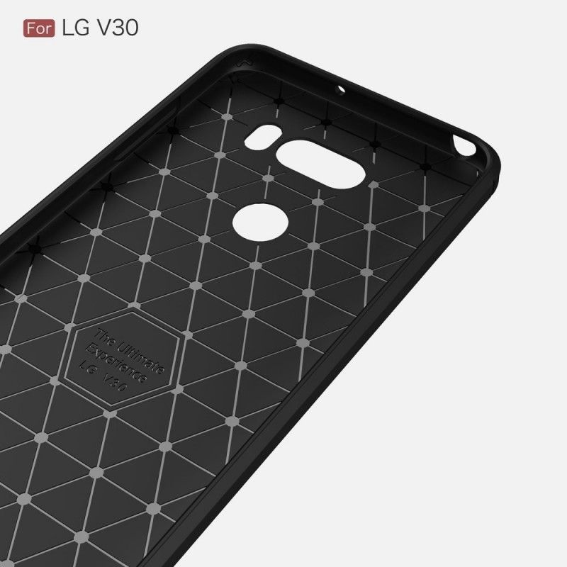 Kryt Lg V30 Kartáčované Uhlíkové Vlákno