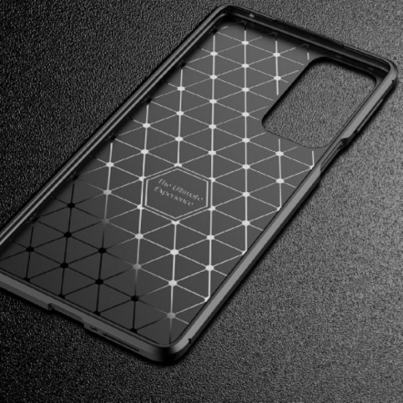 Kryt Motorola Edge 20 Flexibilní Textura Uhlíkových Vláken