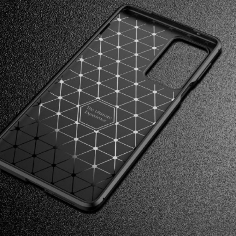 Kryt Motorola Edge 20 Pro Flexibilní Textura Uhlíkových Vláken