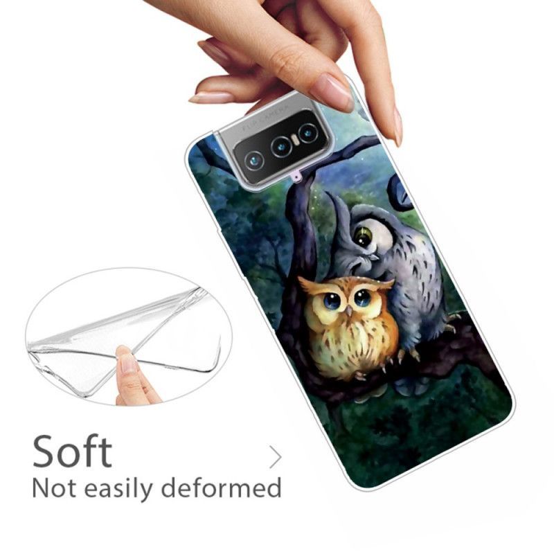 Kryt Na Asus Zenfone 7 / 7 Pro Malování Sov