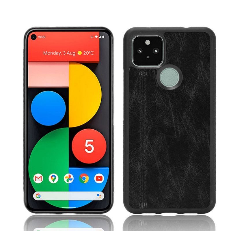 Kryt Na Google Pixel 5 Efekt Kůže Ve Švu