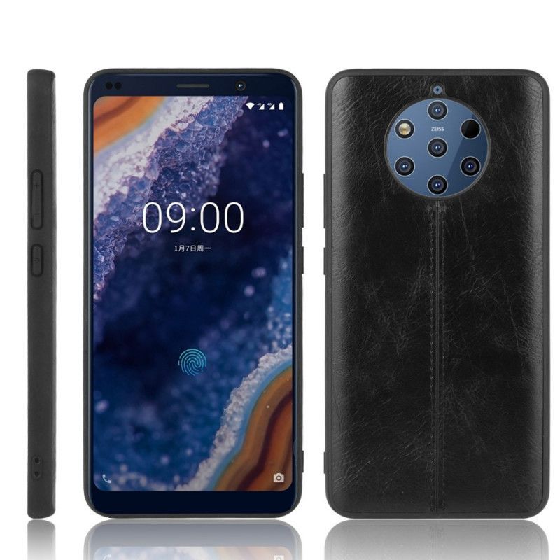 Kryt Na Nokia 9 Pureview Efekt Kůže Ve Švu