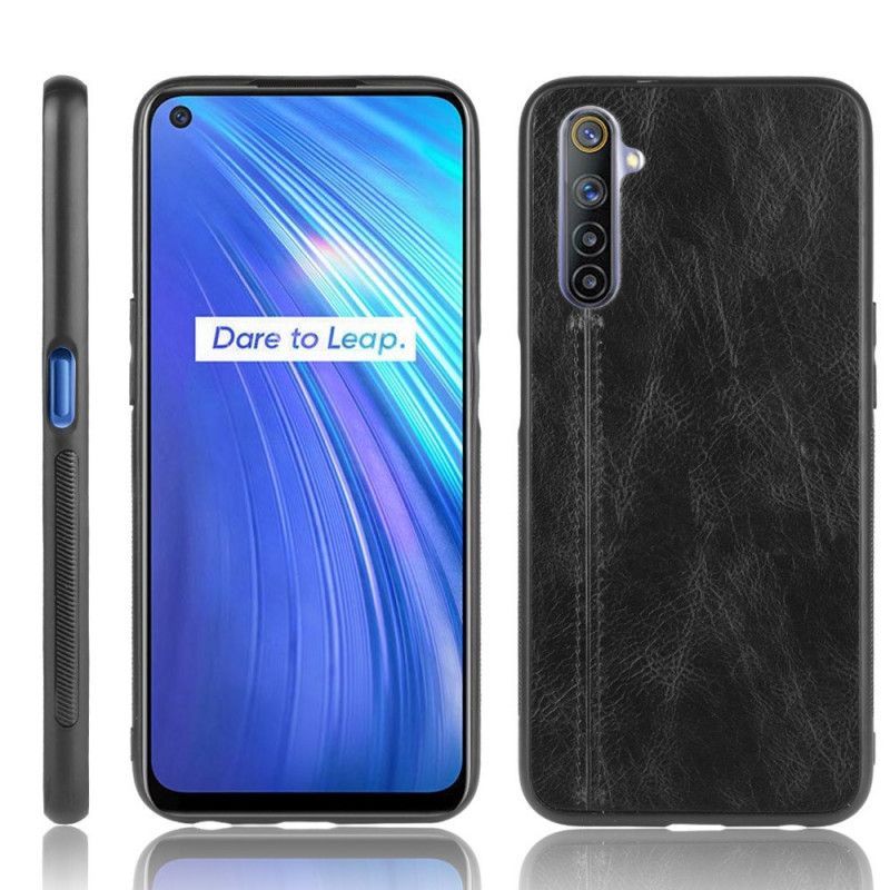 Kryt Na Realme 6 Styl Prošívání Kůže