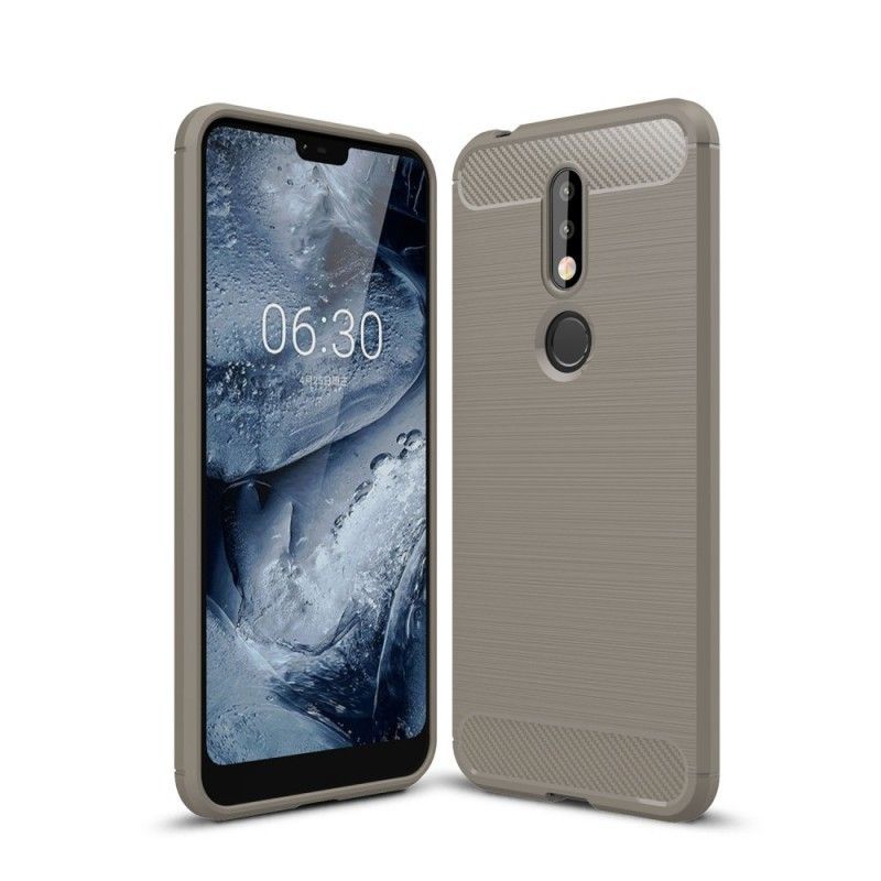 Kryt Nokia 7.1 Kartáčované Uhlíkové Vlákno