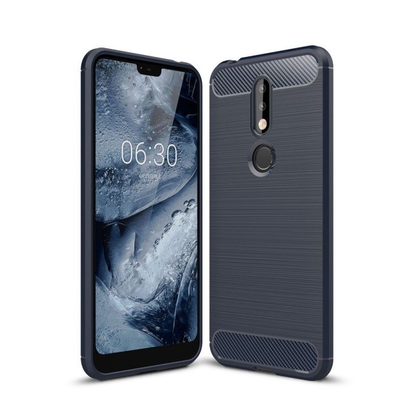 Kryt Nokia 7.1 Kartáčované Uhlíkové Vlákno