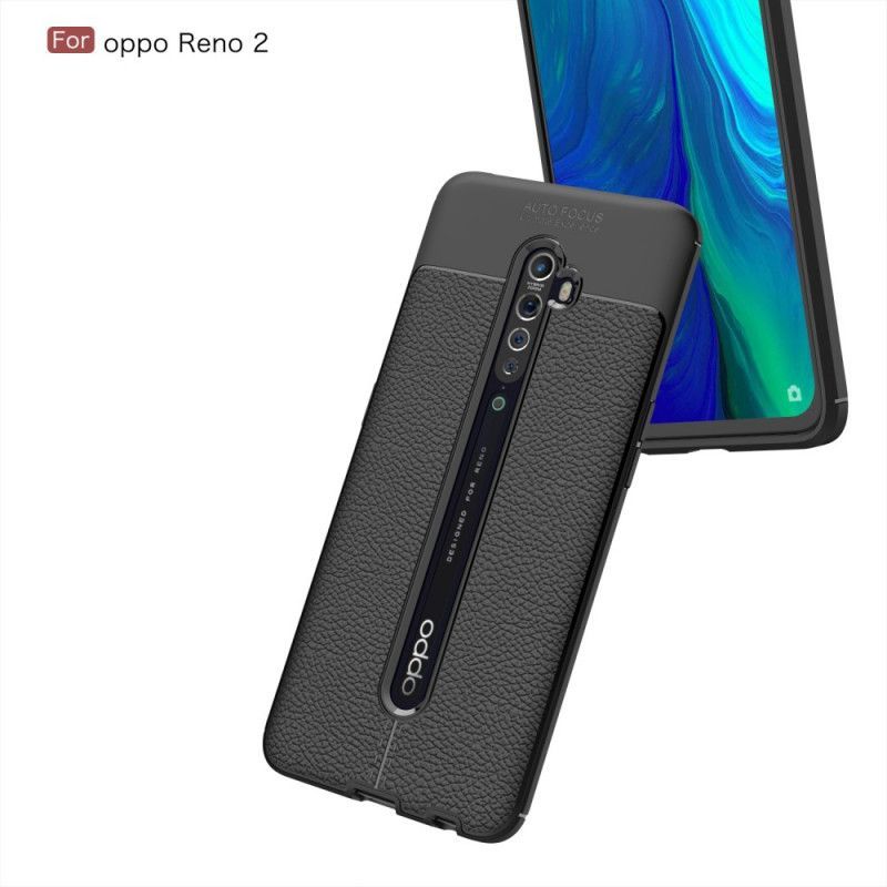 Kryt Oppo Reno 2 Litchi S Dvojitým Koženým Efektem