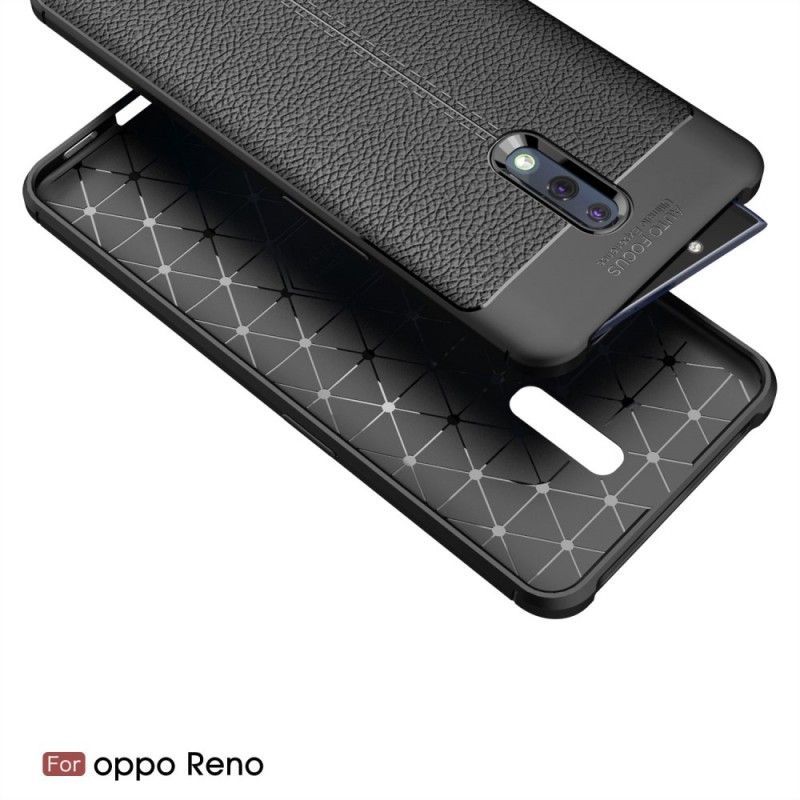 Kryt Oppo Reno Efekt Kůže Litchi