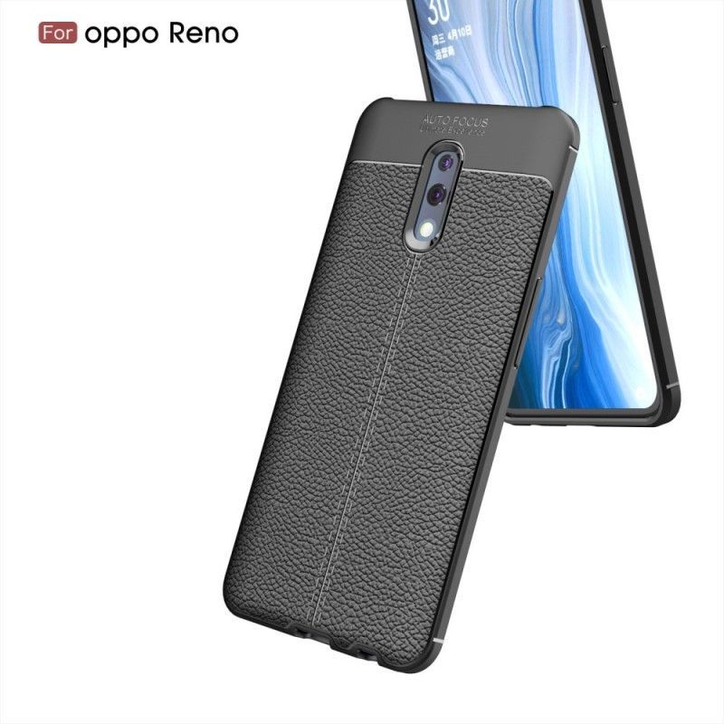 Kryt Oppo Reno Efekt Kůže Litchi