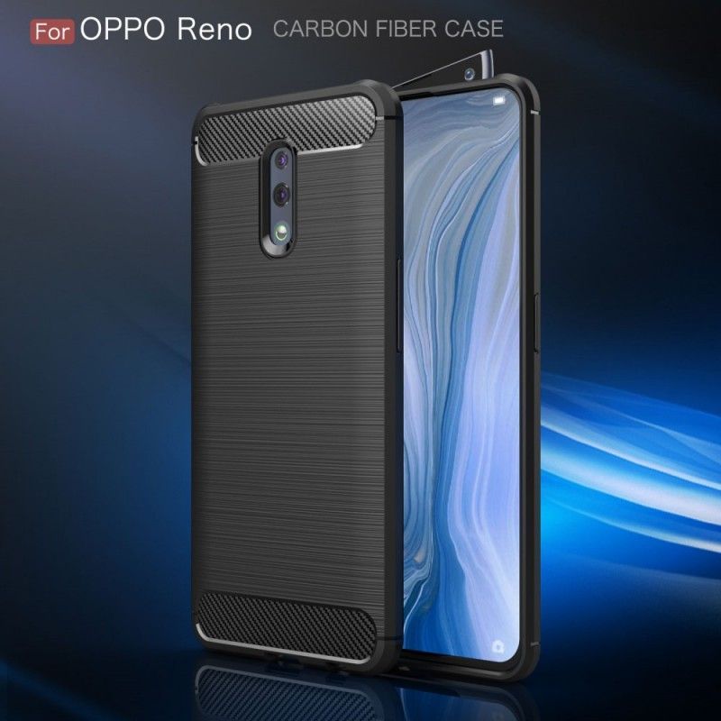 Kryt Oppo Reno Kartáčované Uhlíkové Vlákno