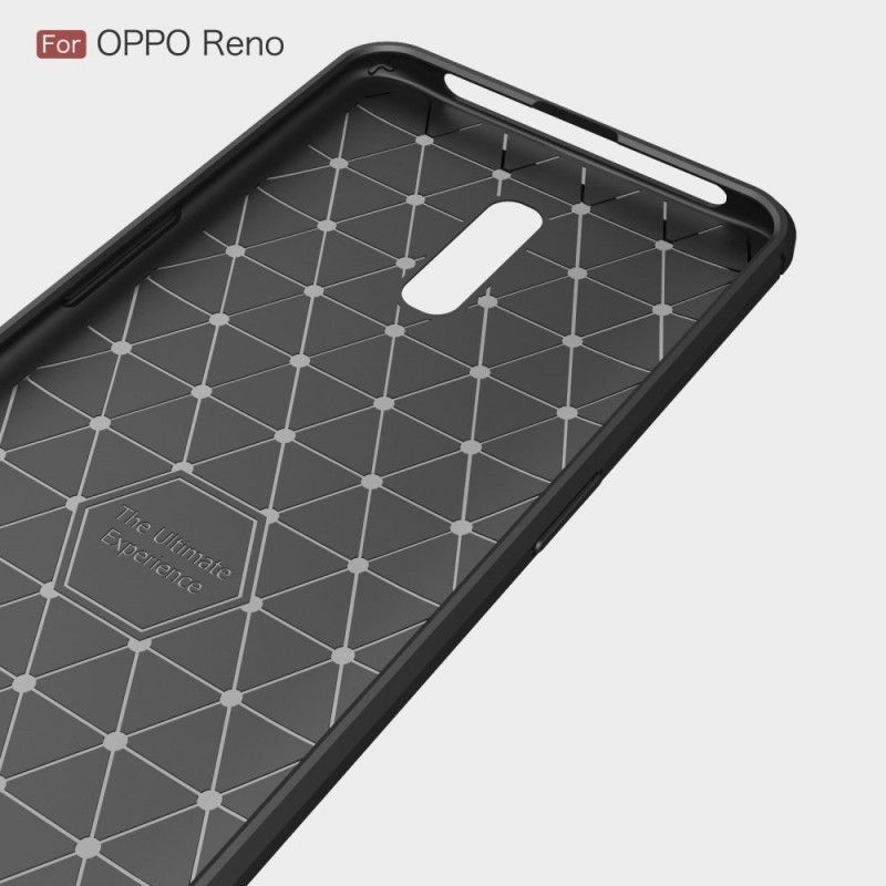 Kryt Oppo Reno Kartáčované Uhlíkové Vlákno