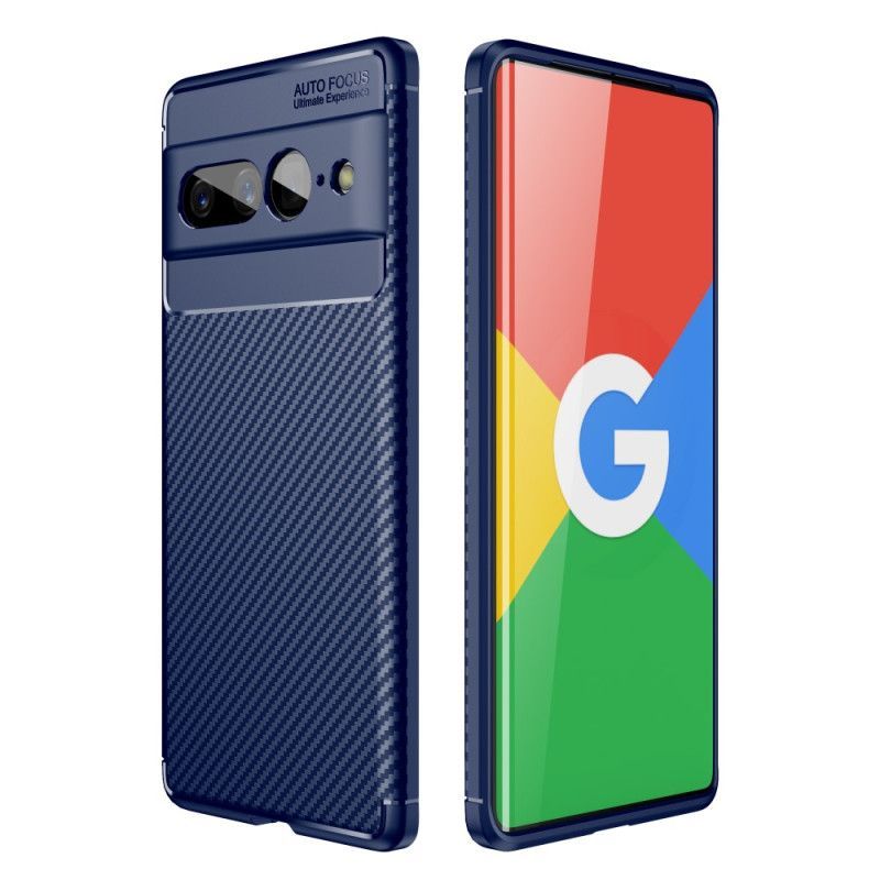 Kryty Na Mobil Na Google Pixel 7 Pro Flexibilní Textura Uhlíkových Vláken