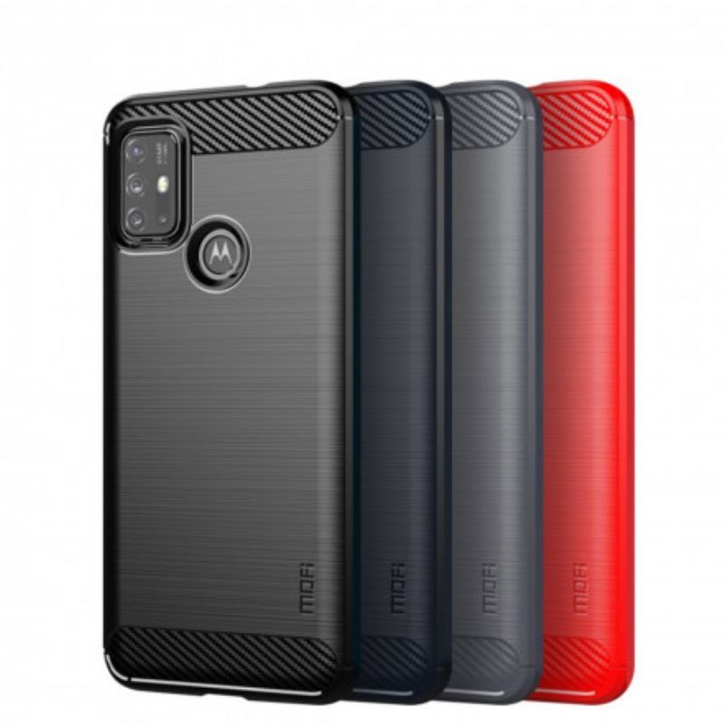 Moto G30 / Moto G10 Skořepina Mofi Z Kartáčovaných Uhlíkových Vláken