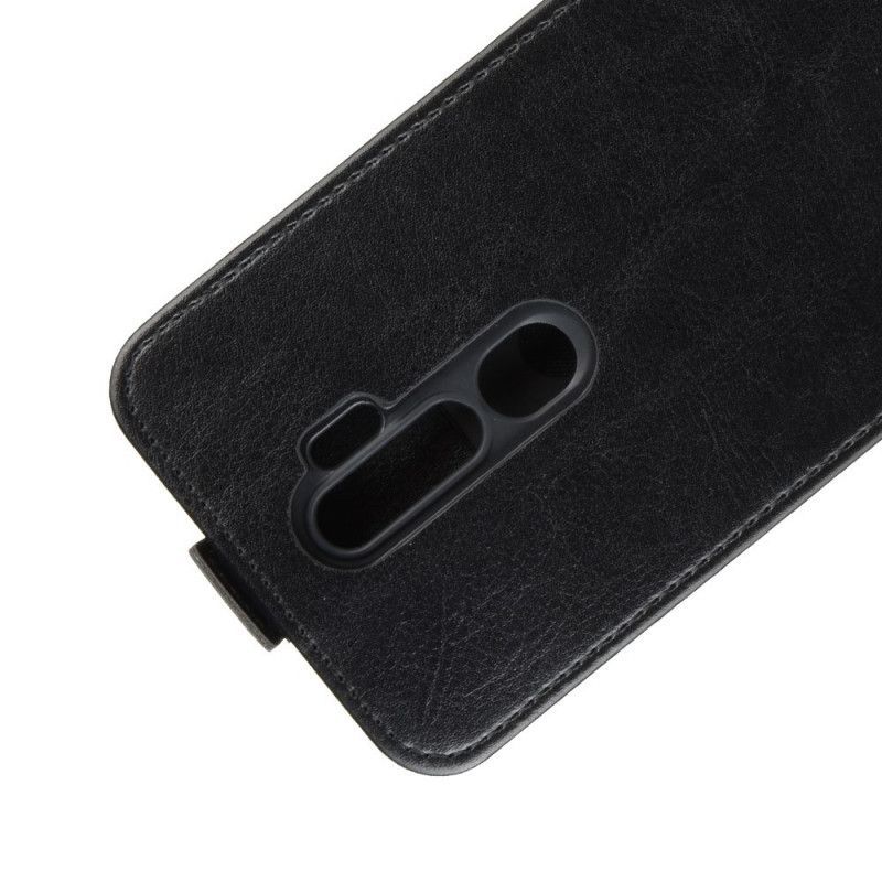 Oppo A9 2020 / A5 2020 Flip Cover S Koženým Efektem