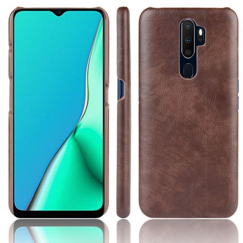 Oppo A9 2020 / A5 2020 Litchi Kožené Pouzdro S Efektem