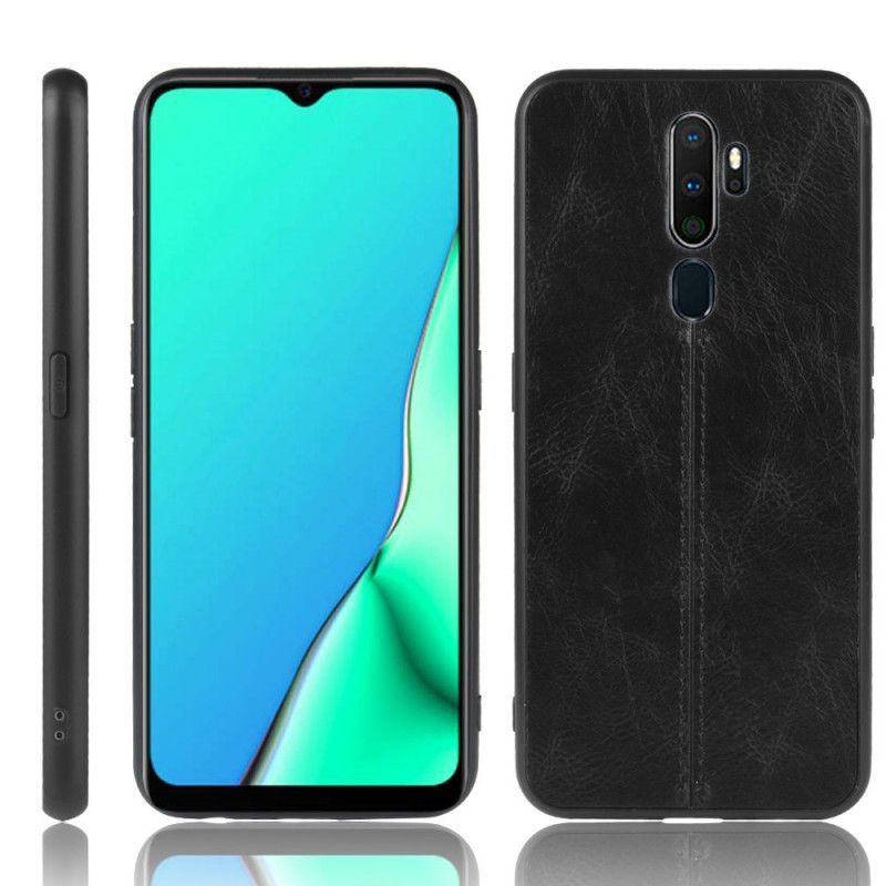 Oppo A9 2020 / A5 2020 Prošívání Koženým Efektem