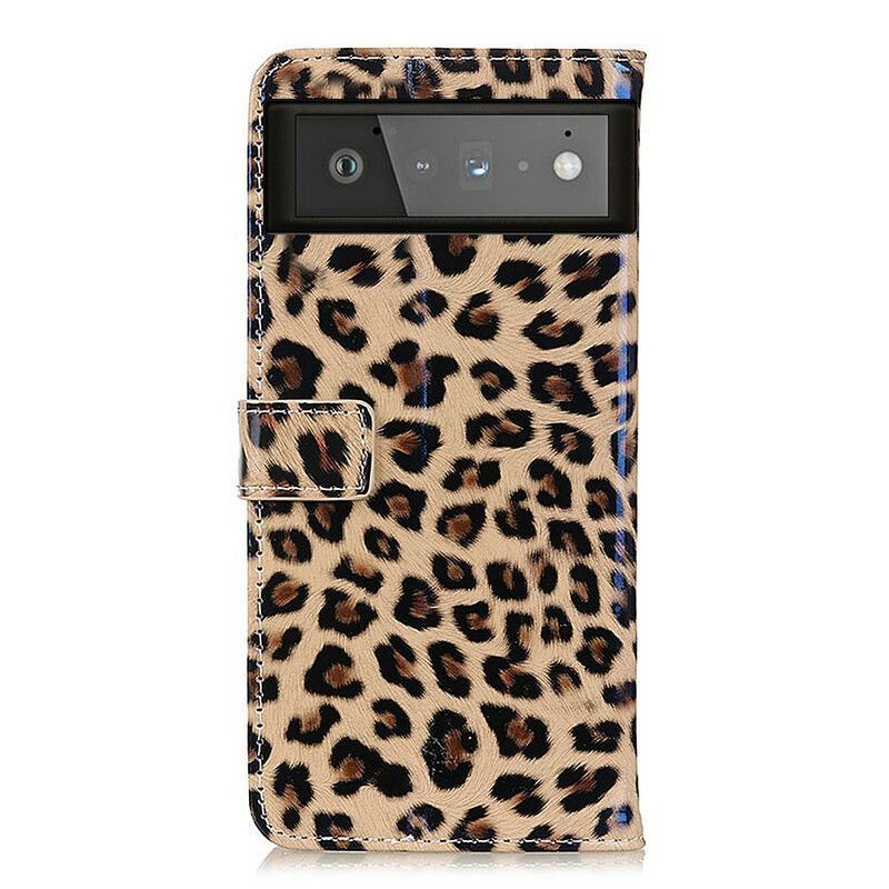 Peněženková Pouzdra Google Pixel 6 Obyčejný Leopard