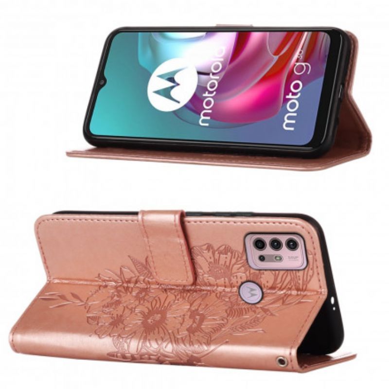 Potah Moto G30 / Moto G10 Motýlkový Design