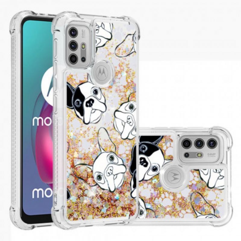 Pouzdro Moto G30 / Moto G10 Mr Glitter Dog