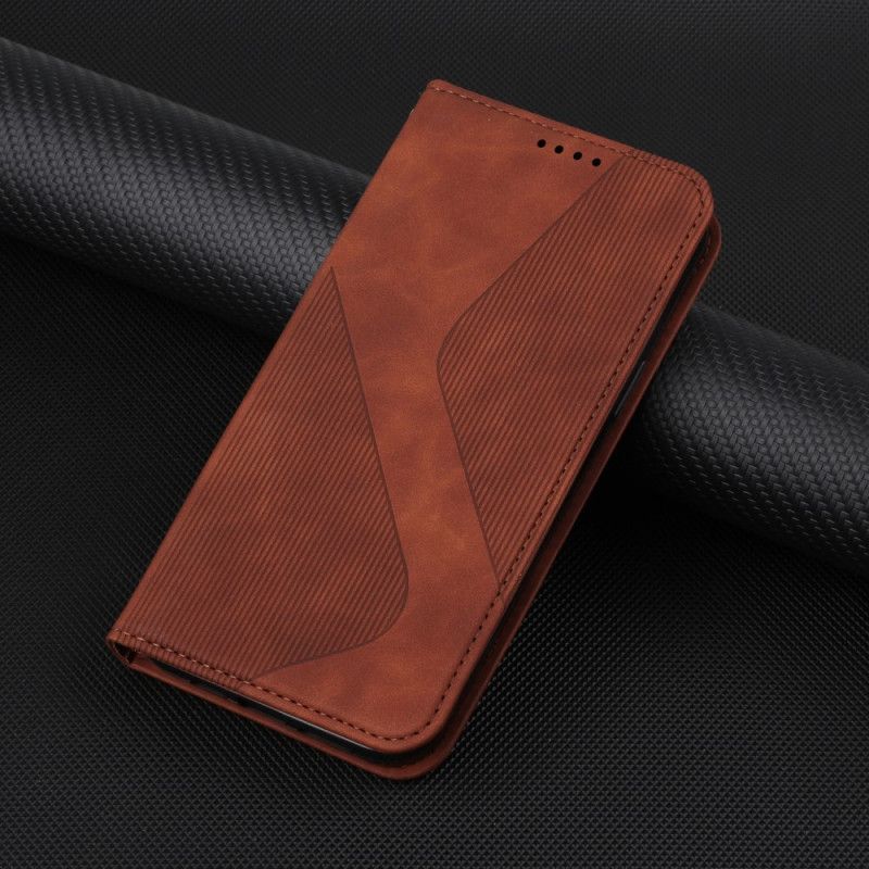 Vyklápěcí Kryt Moto E40 / E30 / E20 Kožený Styl S-design