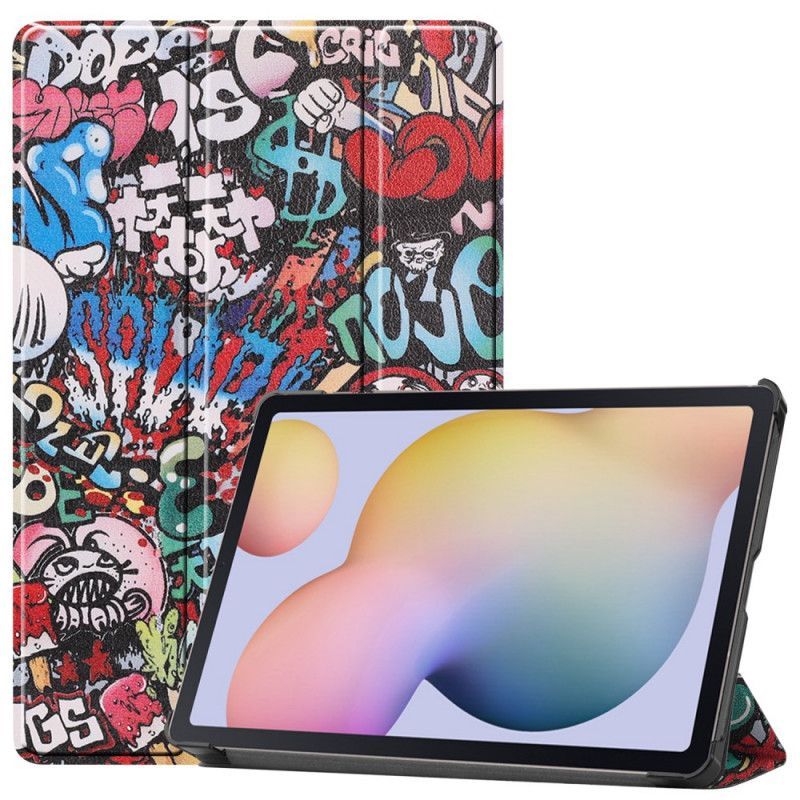 Chytré Pouzdro Kryt Samsung Galaxy Tab S7 Graffiti Penál