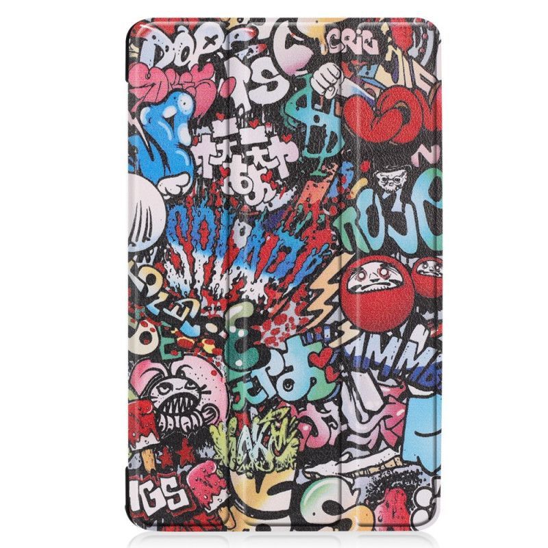 Chytré Pouzdro Samsung Galaxy Tab A 8" (2019) Zábavné Graffiti