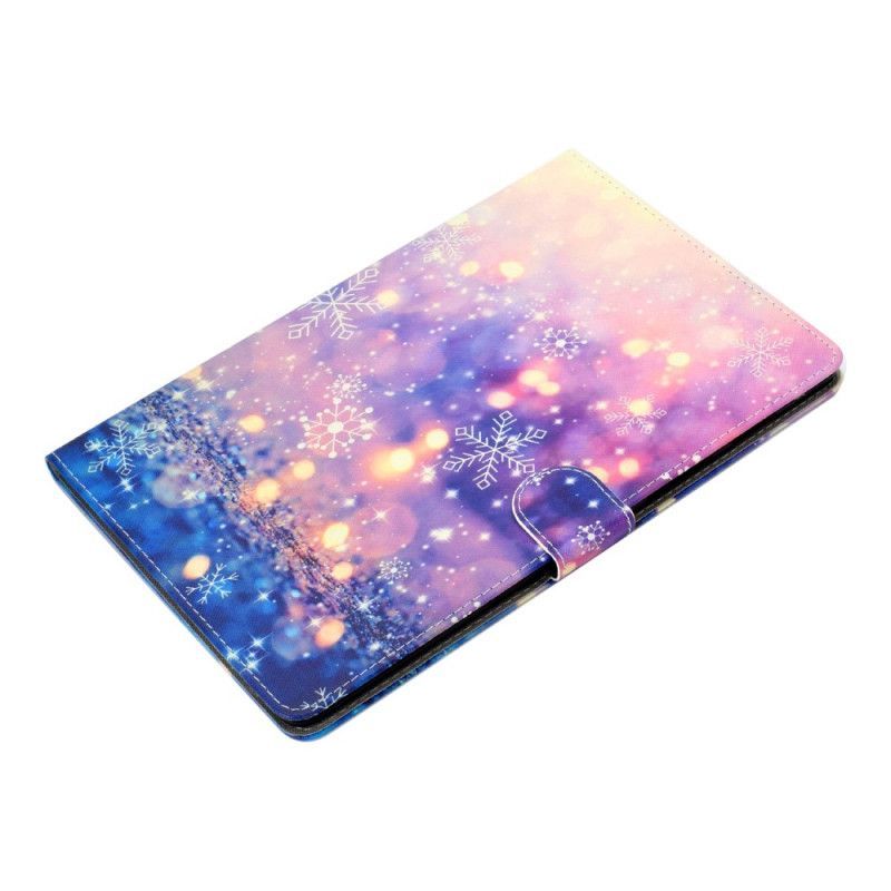 Cover Samsung Galaxy Tab A 10.1 (2019) Světlo A Sněhové Vločky