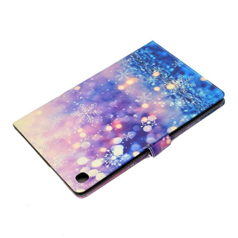 Cover Samsung Galaxy Tab A 10.1 (2019) Světlo A Sněhové Vločky