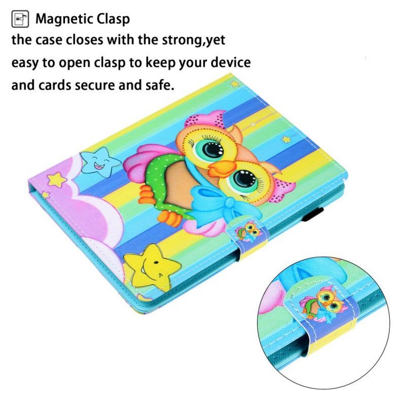 Cover Samsung Galaxy Tab A 8.0 (2019) Vícebarevná Sova