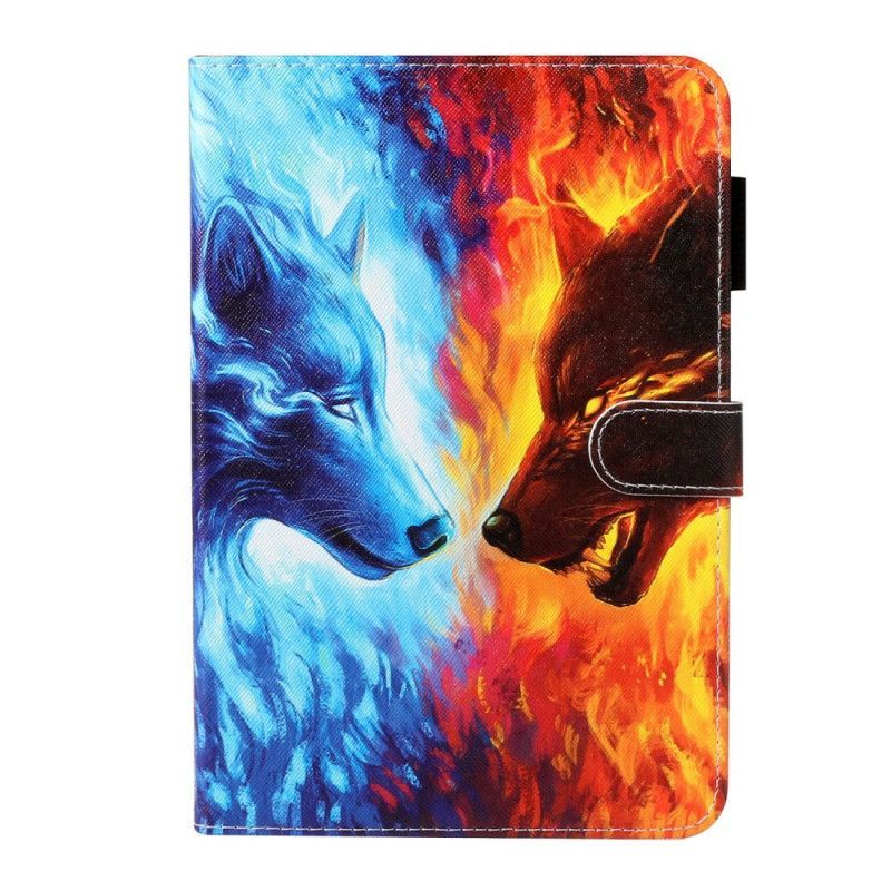 Cover Samsung Galaxy Tab A 8.0 (2019) Vlk Ohně A Ledu