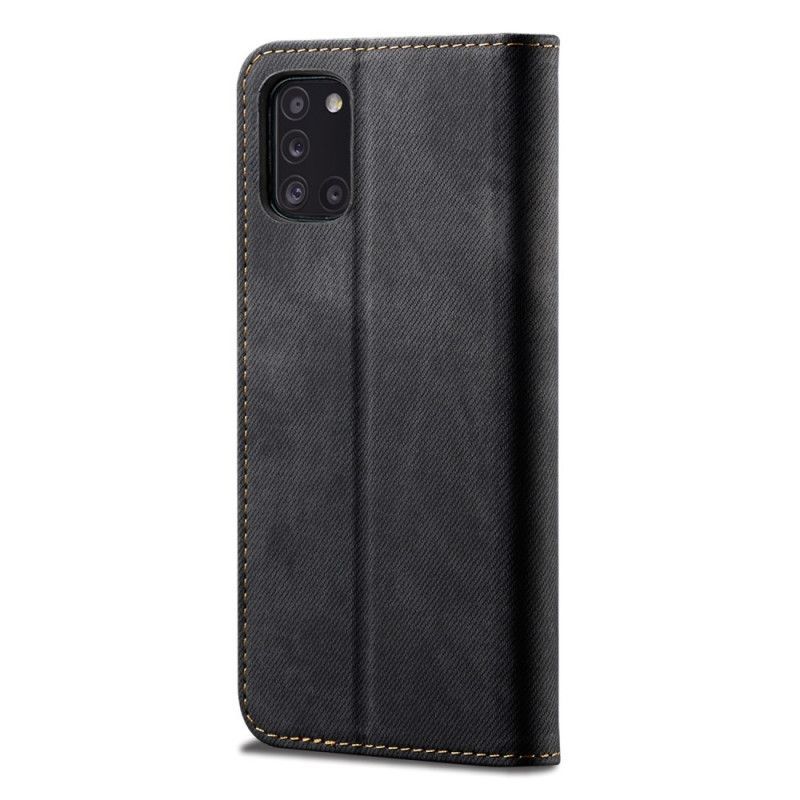 Flip Cover Samsung Galaxy A10 Jeans Fabric