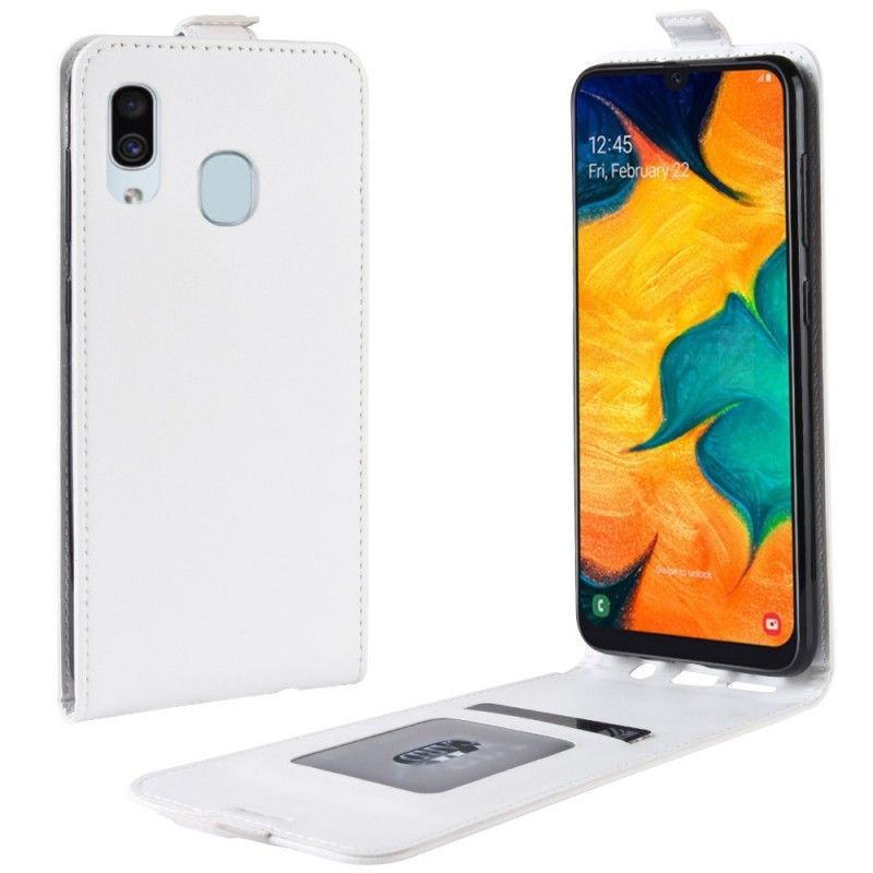 Flipové Pouzdro Na Samsung Galaxy A30 Efekt Skládací Kůže