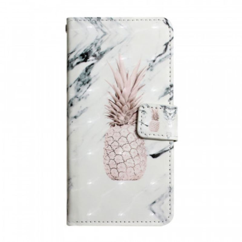 Flipové Pouzdro Na Samsung Galaxy S22 5G Light Spot Ananas