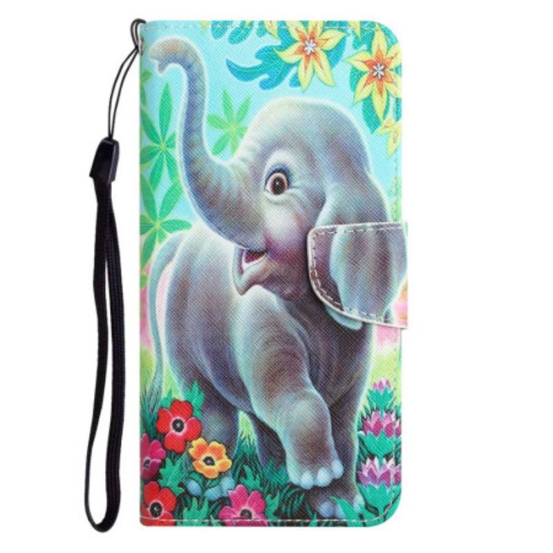 Flipové Pouzdro Na Samsung Galaxy S23 Ultra 5G Na Lana Tanga Elephant