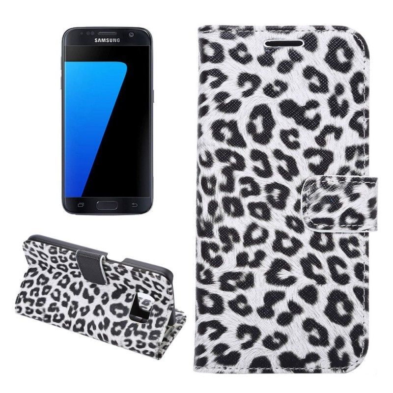 Flipové Pouzdro Na Samsung Galaxy S7 Leopard