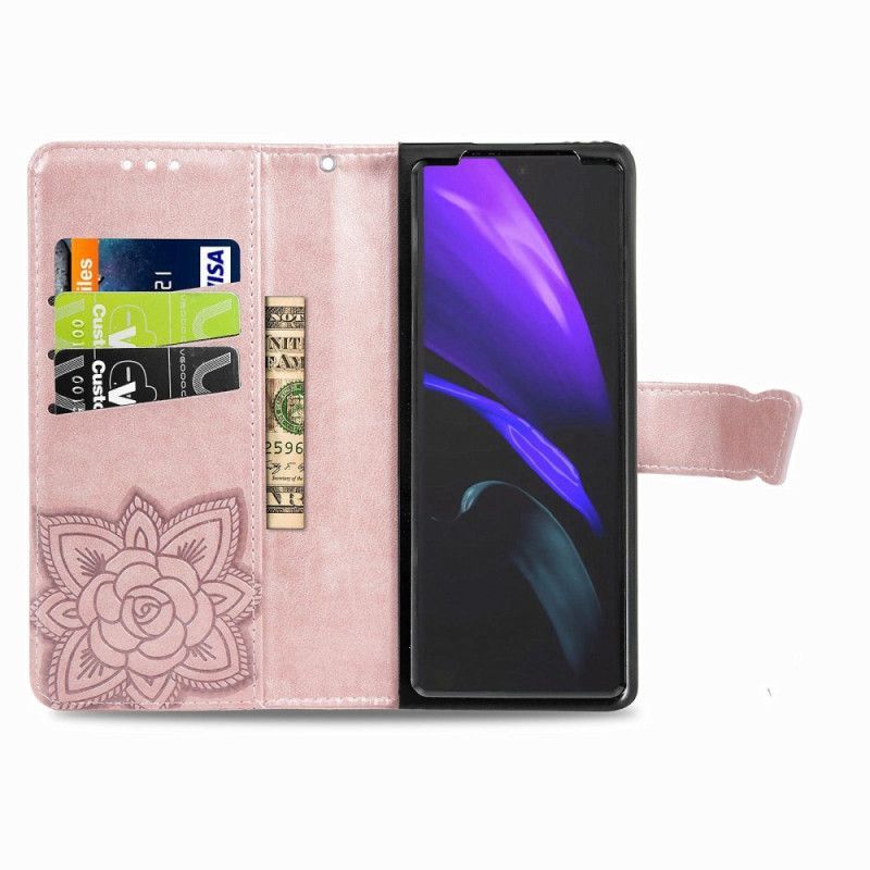 Flipové Pouzdro Na Samsung Galaxy Z Fold 4 Obří Motýl