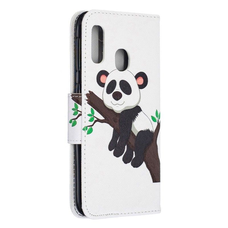 Flipové Pouzdro Samsung Galaxy A20e Líná Panda