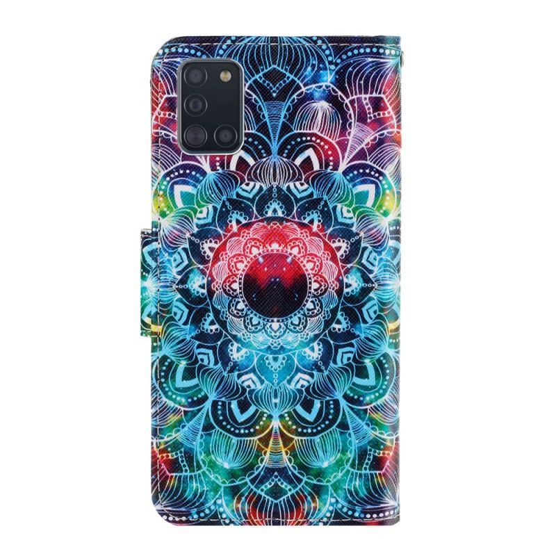 Flipové Pouzdro Samsung Galaxy A31 Okázalá Pásková Mandala