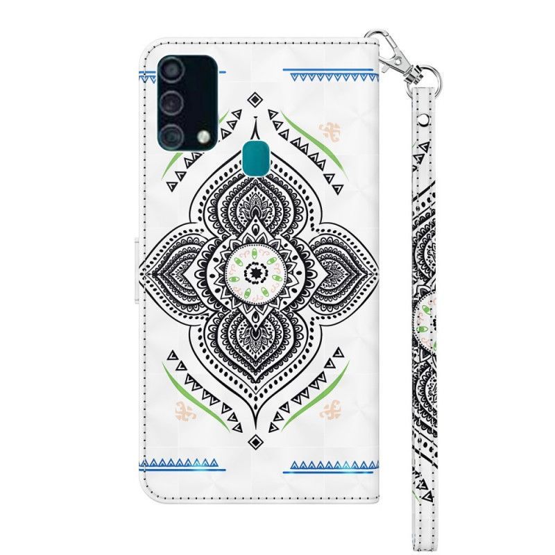 Flipové Pouzdro Samsung Galaxy A32 5g Mandala Světelných Bodů Se Šňůrkou