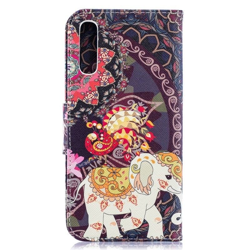 Flipové Pouzdro Samsung Galaxy A50 Etnická Sloní Mandala