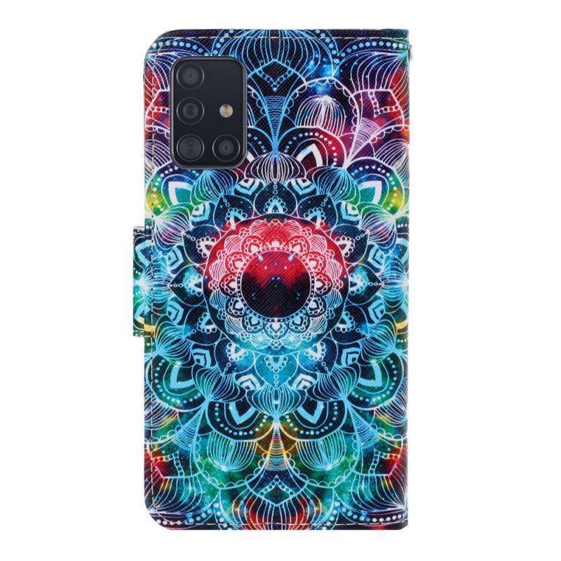 Flipové Pouzdro Samsung Galaxy A71 Okázalá Pásková Mandala