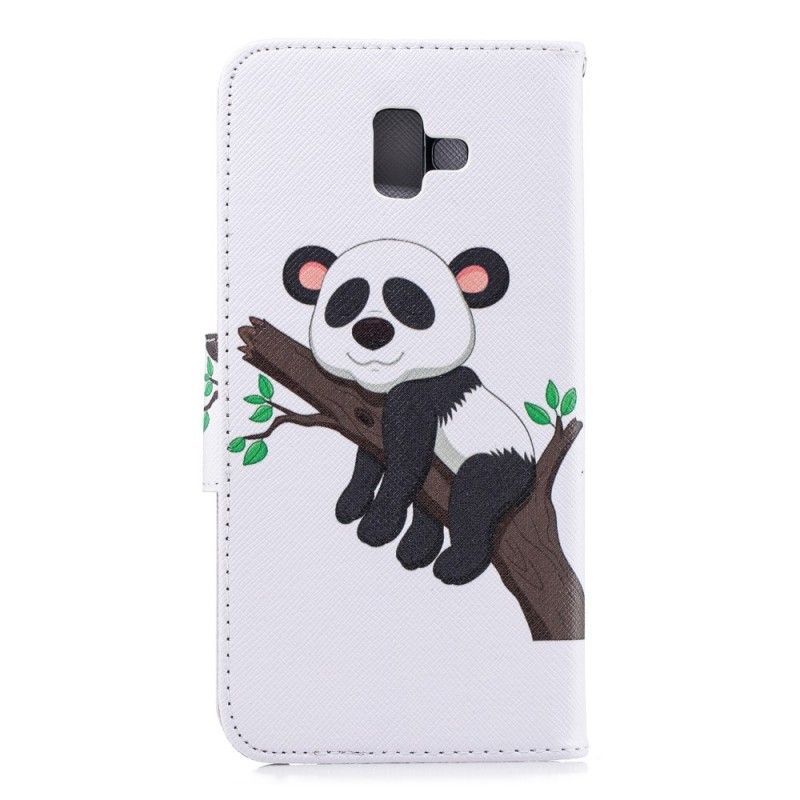 Flipové Pouzdro Samsung Galaxy J6 Plus Líná Panda