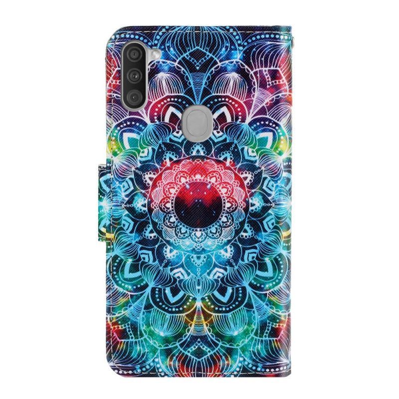 Flipové Pouzdro Samsung Galaxy M11 Okázalá Pásková Mandala