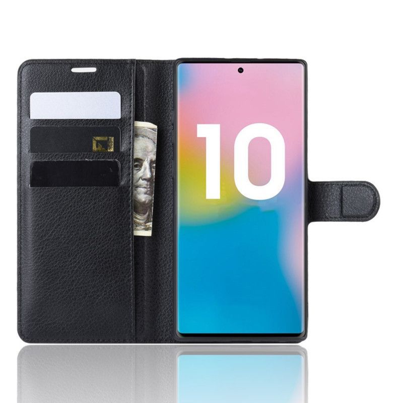 Flipové Pouzdro Samsung Galaxy Note 10 Plus Klasické Barvy