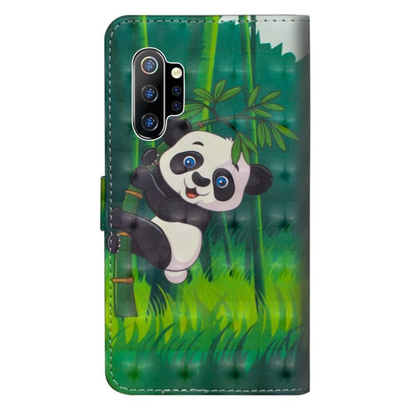 Flipové Pouzdro Samsung Galaxy Note 10 Plus Panda A Bambus