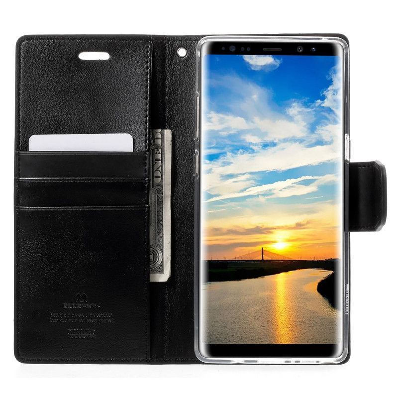 Flipové Pouzdro Samsung Galaxy Note 8 Rtuťová Goospery Sonáta Z Umělé Kůže