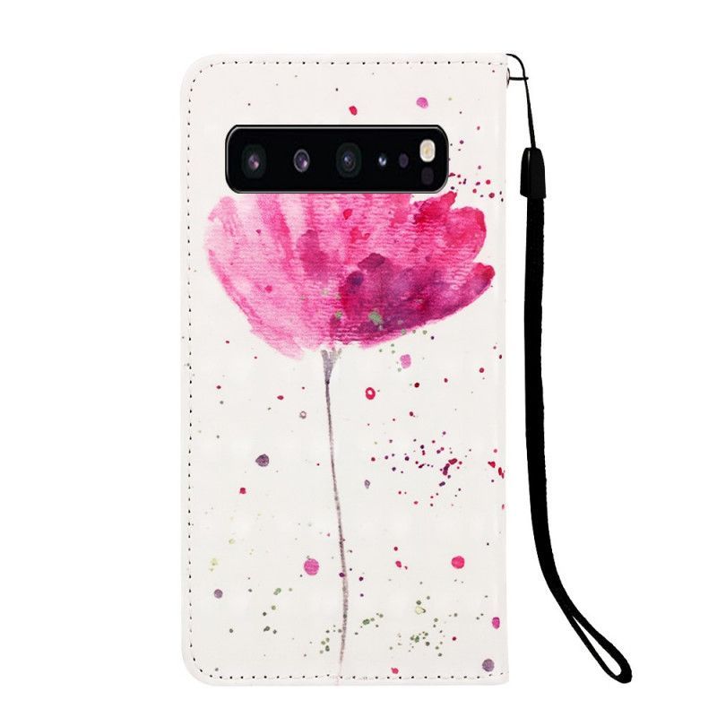 Flipové Pouzdro Samsung Galaxy S10 5g Akvarelový Mák