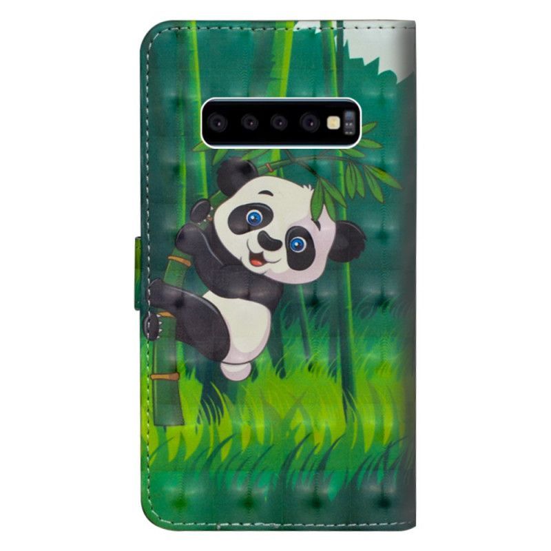 Flipové Pouzdro Samsung Galaxy S10 5g Panda A Bambus