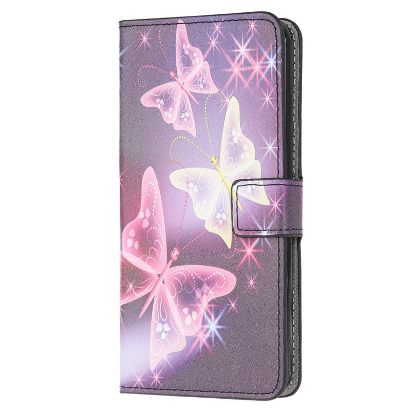 Flipové Pouzdro Samsung Galaxy S10 Lite Neonoví Motýli