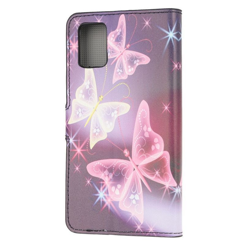 Flipové Pouzdro Samsung Galaxy S10 Lite Neonoví Motýli